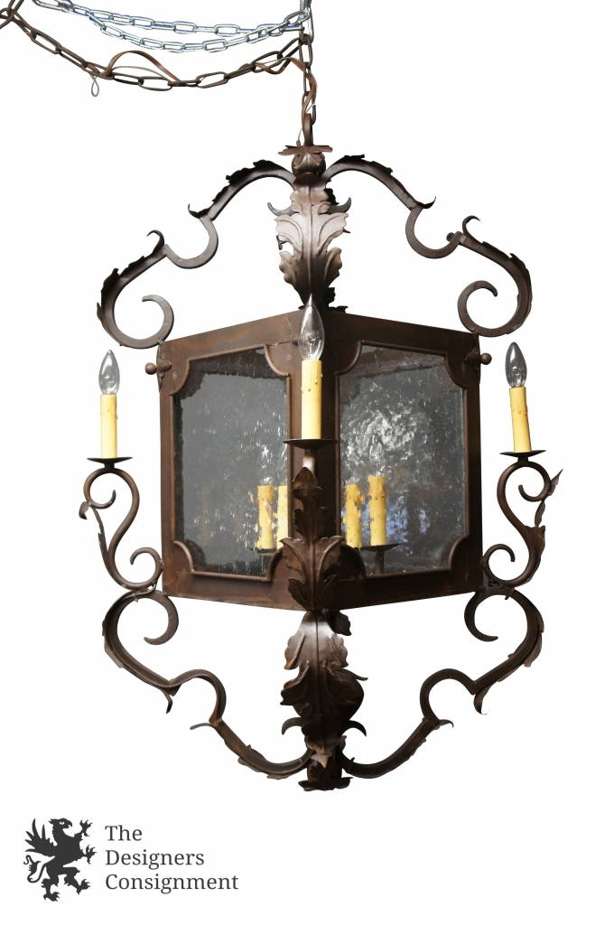 The Designers Consignment Dayton S Premier Gallery Arte De Mexico 40 Hand Forged Iron Carriage Lantern Chandelier 8 Light Rustic