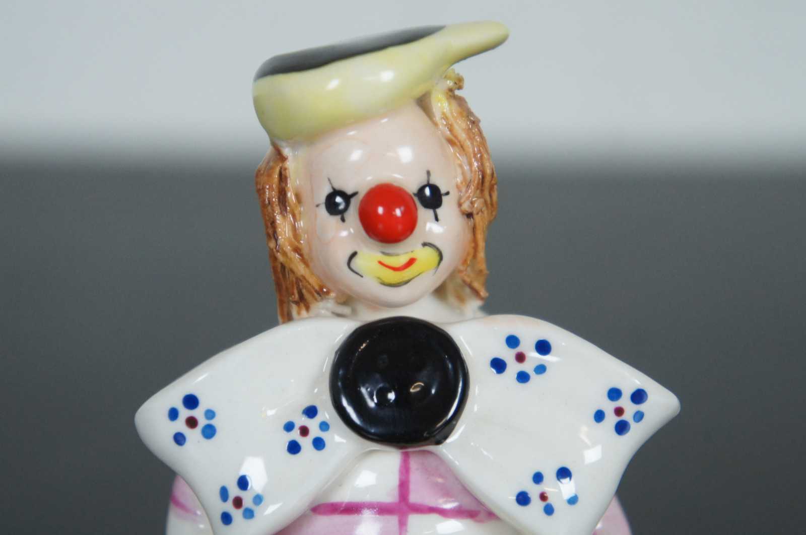 1984 Enesco Clown Figurine with Umbrella Porcelain The Designers